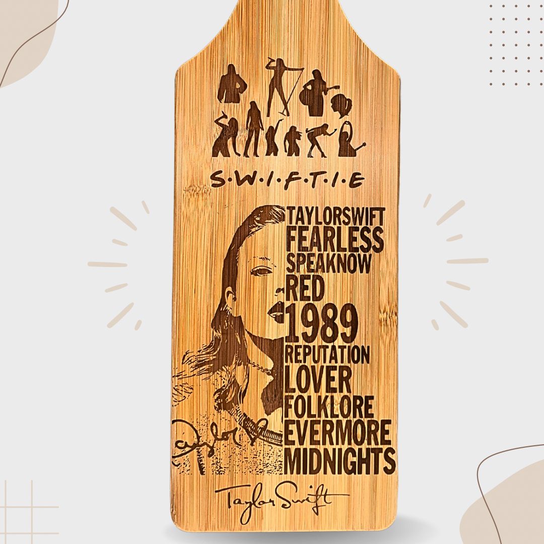 Taylor Swift Album Cover Laser-Engraved Cutting Board – The Perfect Gift for Swifties