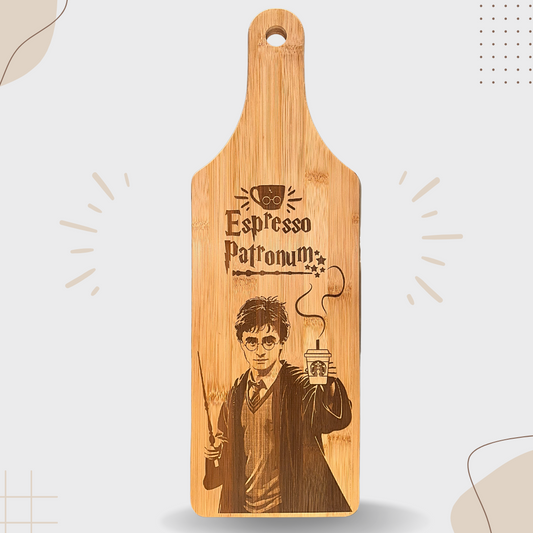 Harry Potter – "Espresso Patronum". Bamboo Cutting Board