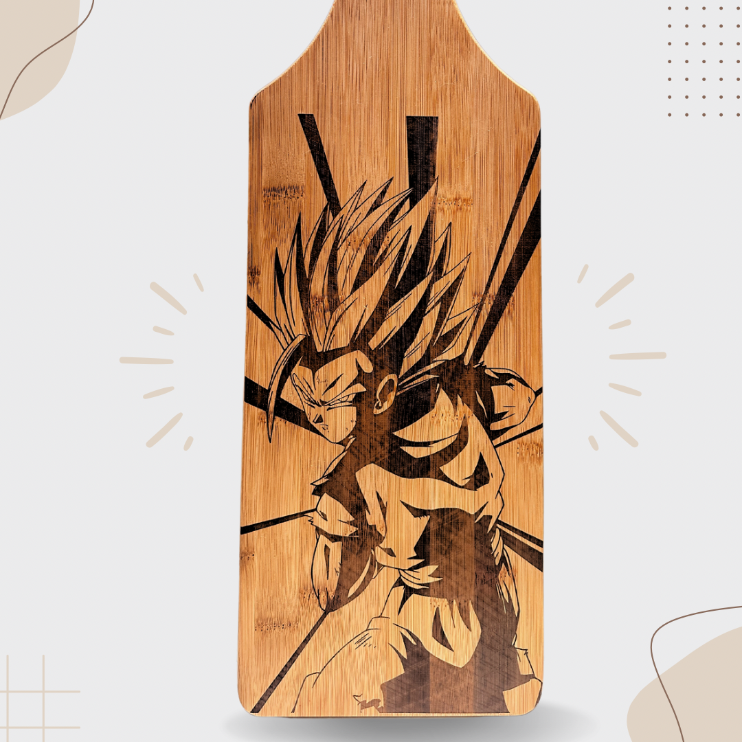 Dragon Ball Z Goku Laser-Engraved Cutting Board