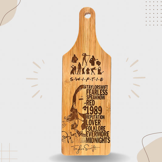 Taylor Swift Album Cover Laser-Engraved Cutting Board – The Perfect Gift for Swifties