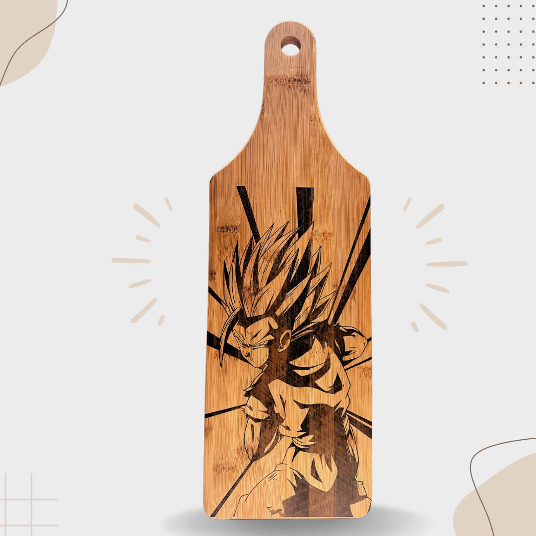 Dragon Ball Z Goku Laser-Engraved Cutting Board