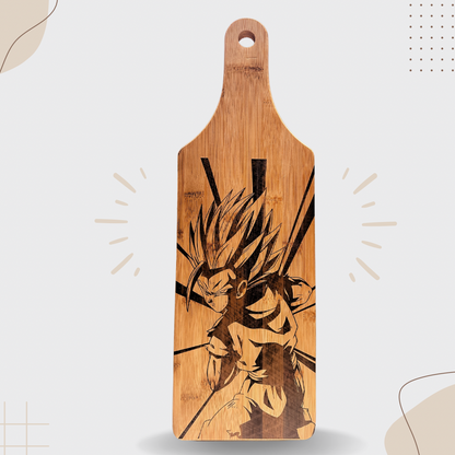 Dragon Ball Z Goku Laser-Engraved Cutting Board