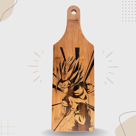 Dragon Ball Z Goku Laser-Engraved Cutting Board