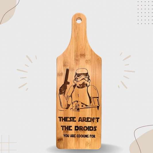 Star Wars Bamboo Cutting Board – Droids Edition