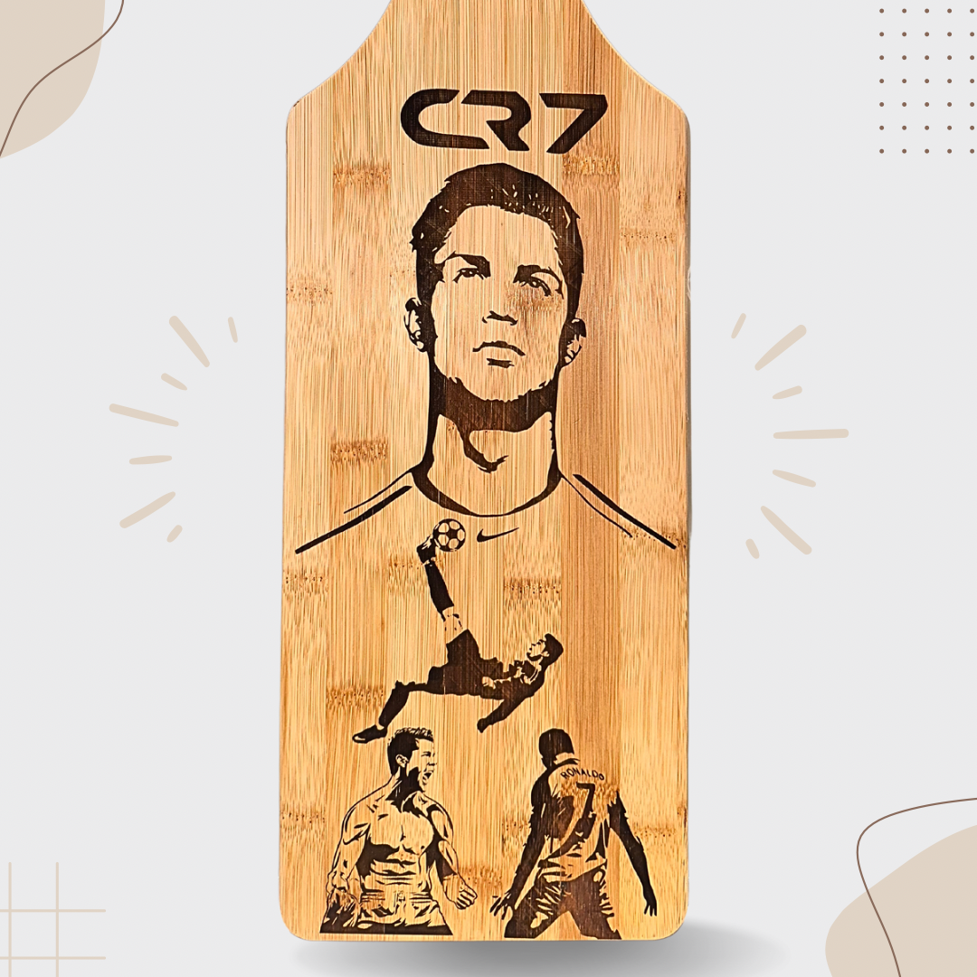 CR7 Bamboo Cutting Board - Ronaldo Tribute