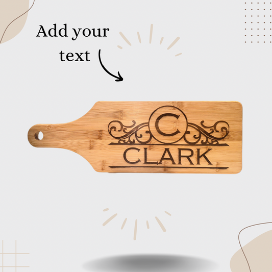 Personalized Family Name Monogram Cutting Board